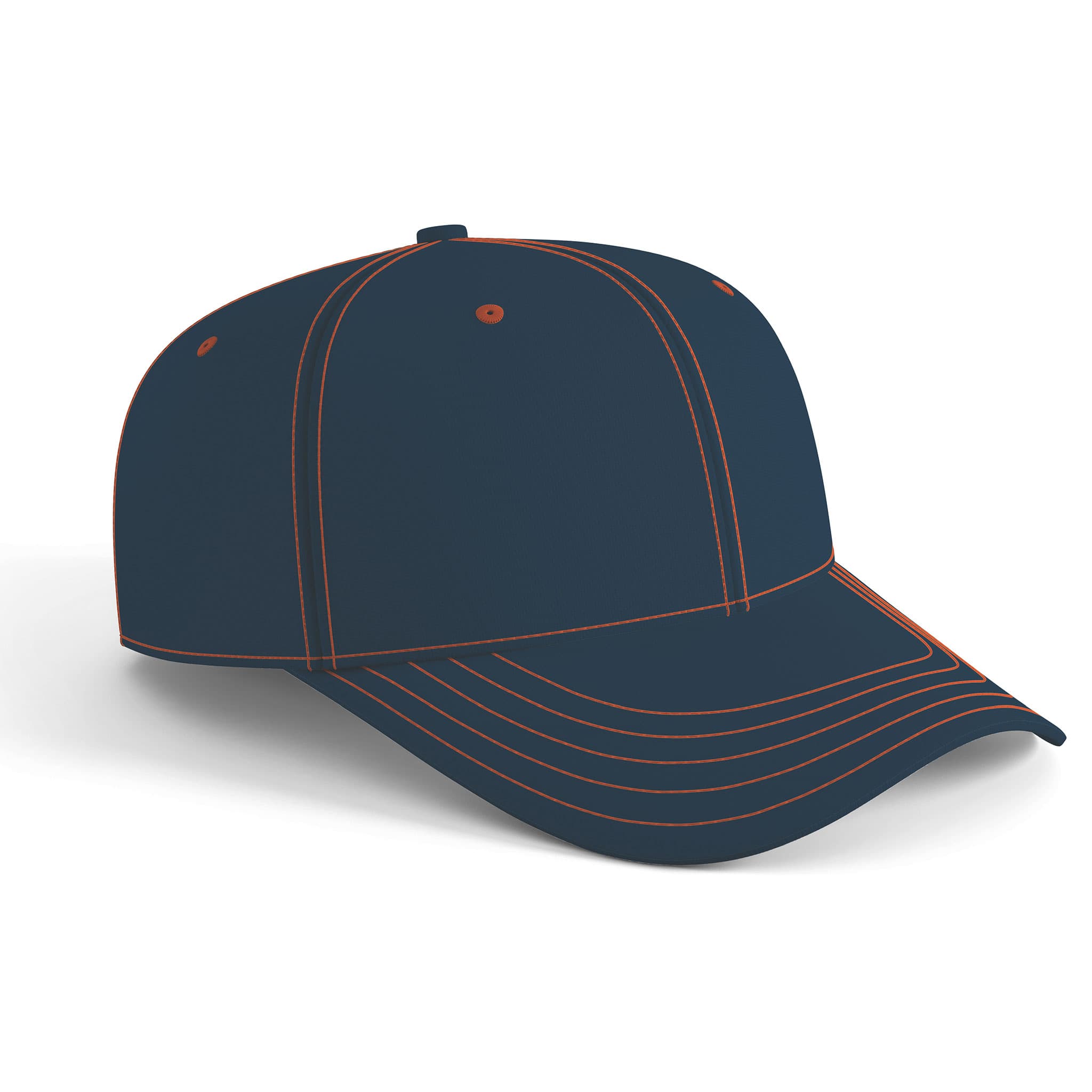 Single colour with contrast stitching
