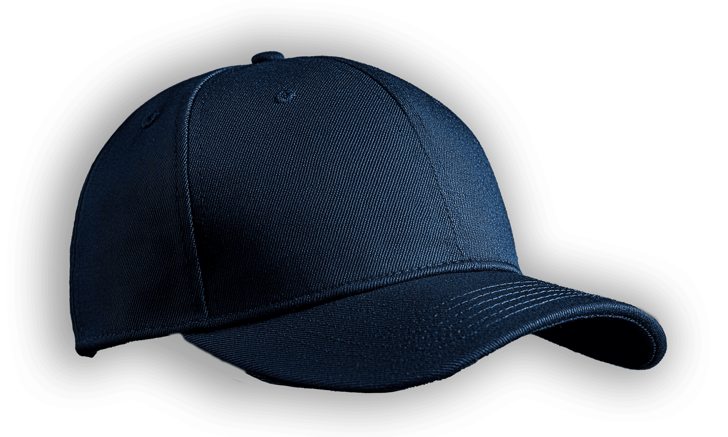 Plain cap displaying quality of materials used